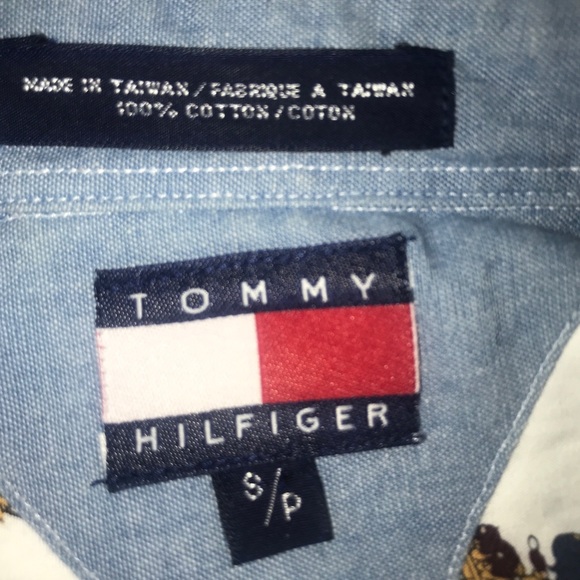 Vitg Tommy Hilfiger button down shirt Men Sz  S/P - Picture 4 of 6
